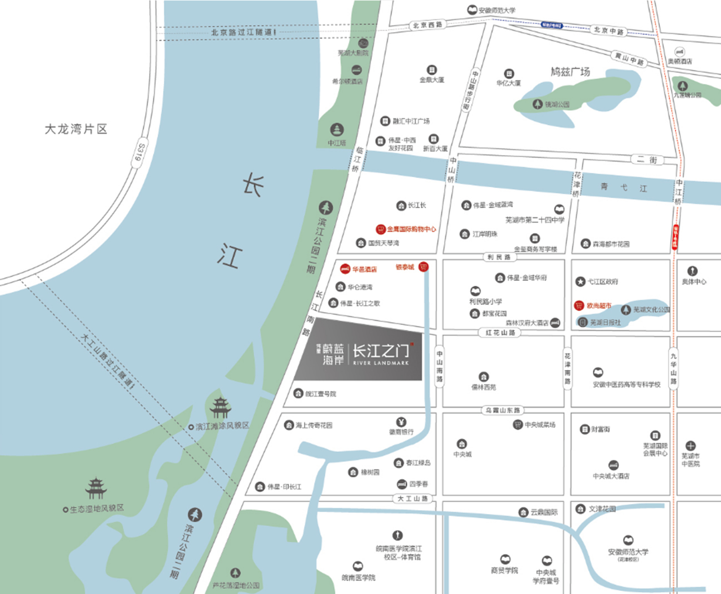 伟星蔚蓝海岸2期·长江之门交通图