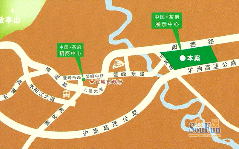 中国·茶府交通图